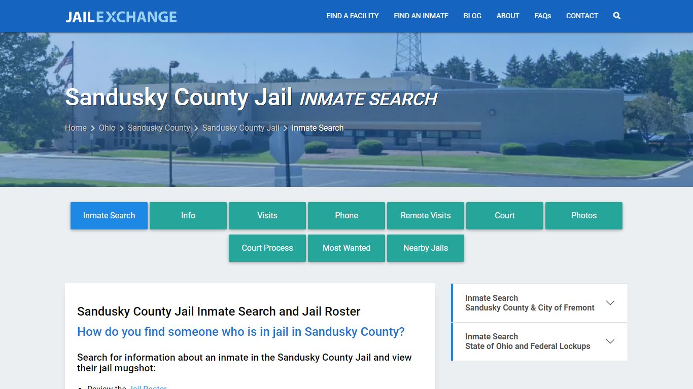 Inmate Search: Roster & Mugshots - Sandusky County Jail, OH